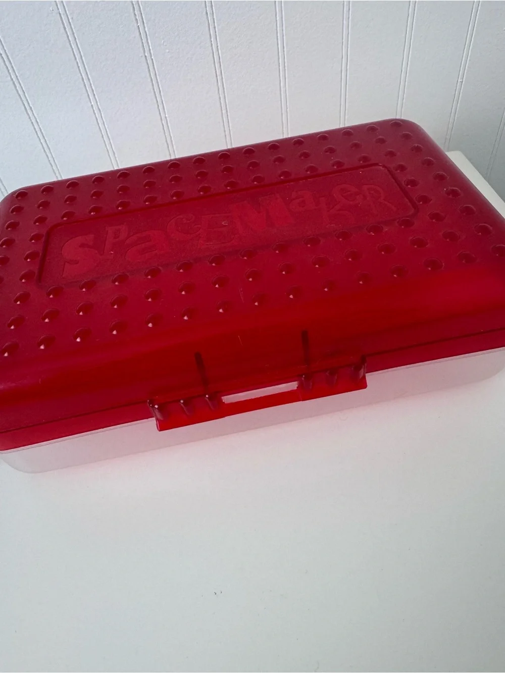 Vintage Red & Blue Spacemaker Pencil Boxes